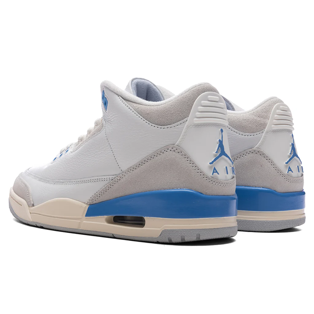 Air Jordan 3 Retro 'Lucky Shorts' - Summit White/Hydrogen Blue/Legend Blue - Image 3