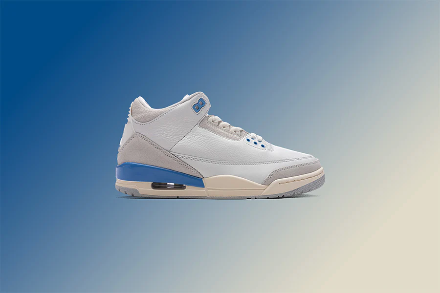 Air Jordan 3 Retro 'Lucky Shorts' - Summit White/Hydrogen Blue/Legend Blue - Image 5