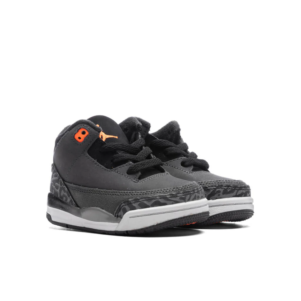 Air Jordan 3 Retro (TD) 'Fear' - Night Stadium/Total Orange/Black - Image 2