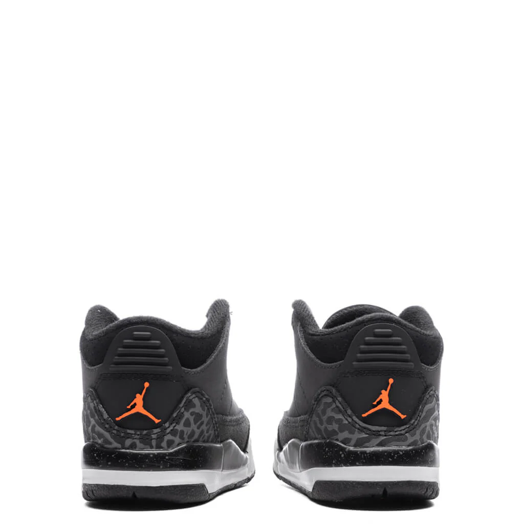 Air Jordan 3 Retro (TD) 'Fear' - Night Stadium/Total Orange/Black - Image 4