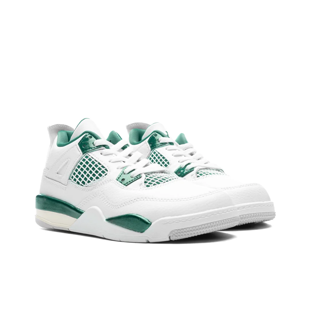 Air Jordan 4 Retro (PS) 'Oxidized Green' - White/Oxidized Green/White - Image 2