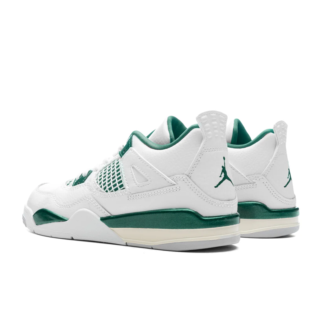 Air Jordan 4 Retro (PS) 'Oxidized Green' - White/Oxidized Green/White - Image 3