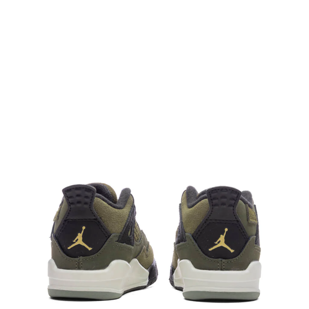 Air Jordan 4 Retro SE Craft (TD) - Medium Olive/Pale Vanilla/Cargo Khaki - Image 4