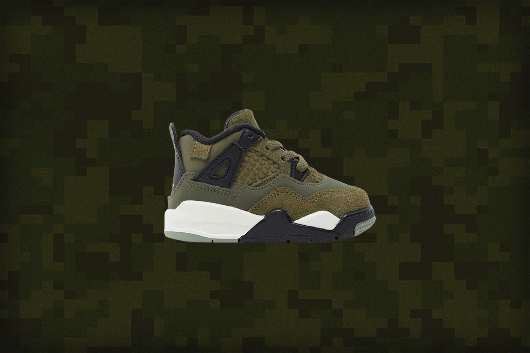 Air Jordan 4 Retro SE Craft (TD) - Medium Olive/Pale Vanilla/Cargo Khaki - Image 5