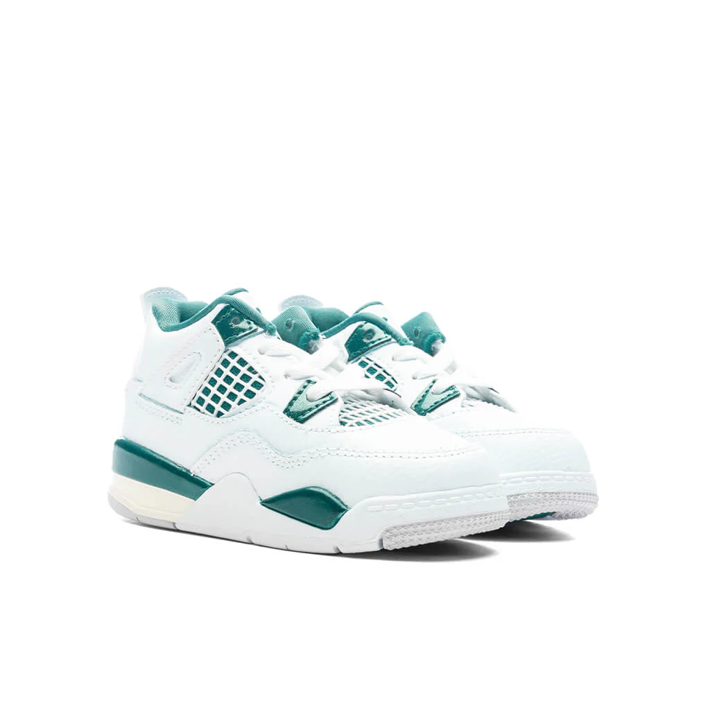Air Jordan 4 Retro (TD) 'Oxidized Green' - White/Oxidized Green/White - Image 2