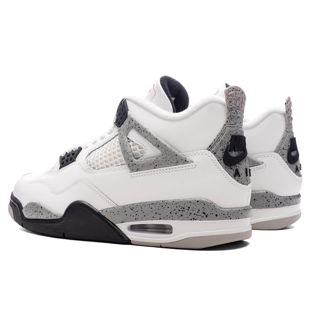 Air Jordan 4 Retro 'White Cement' - Summit White/Fire Red/Cement Grey/Black - Image 3