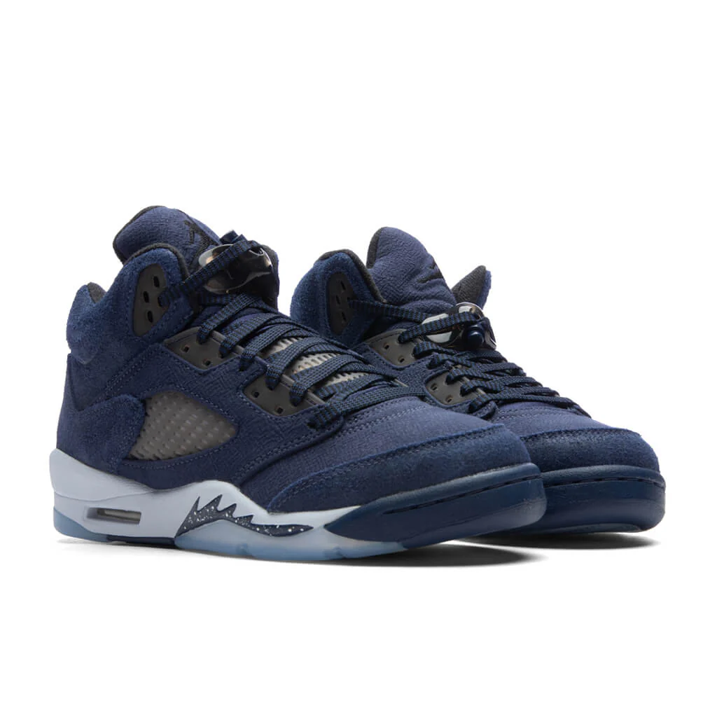 Air Jordan 5 Retro SE (GS) - Midnight Navy/Black/Football Grey - Image 2