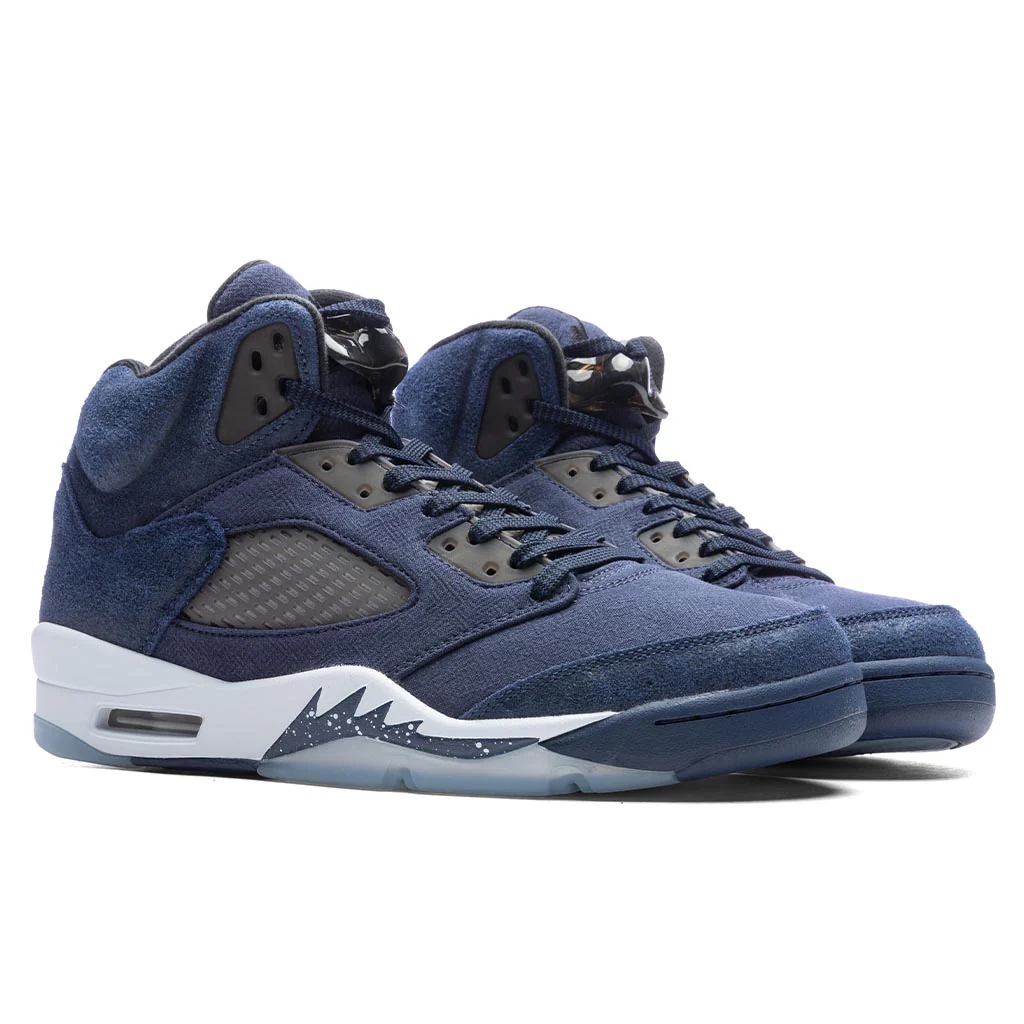 Air Jordan 5 Retro SE - Midnight Navy/Black/Football Grey - Image 2