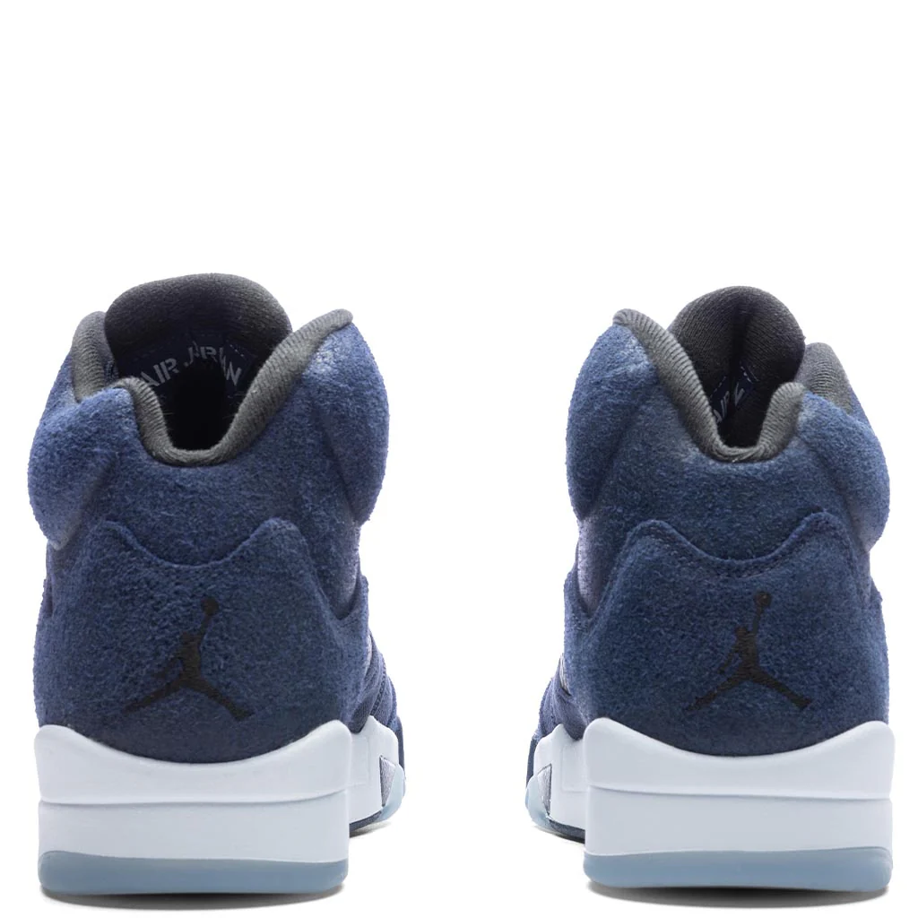 Air Jordan 5 Retro SE - Midnight Navy/Black/Football Grey - Image 4