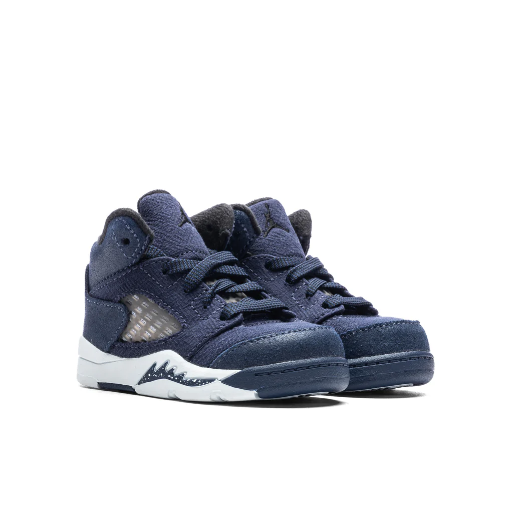 Air Jordan 5 Retro SE (TD) - Midnight Navy/Black/Football Grey - Image 2