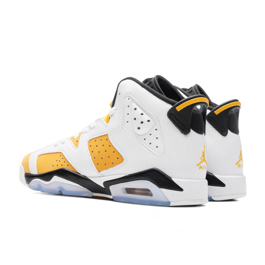 Air Jordan 6 Retro (GS) - White/Yellow Ochre/Black - Image 3