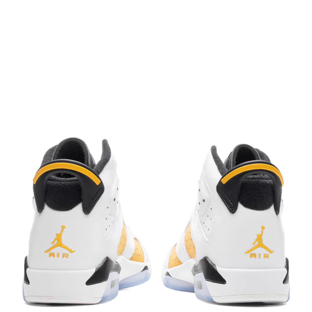 Air Jordan 6 Retro (GS) - White/Yellow Ochre/Black - Image 4