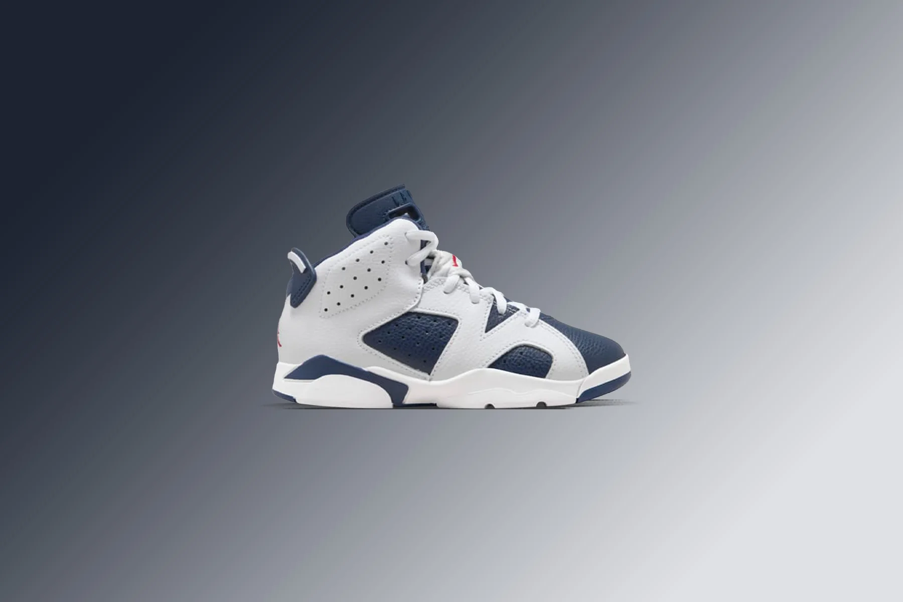 Air Jordan 6 Retro (PS) 'Olympic' - White/Varsity Red/Midnight Navy - Image 2