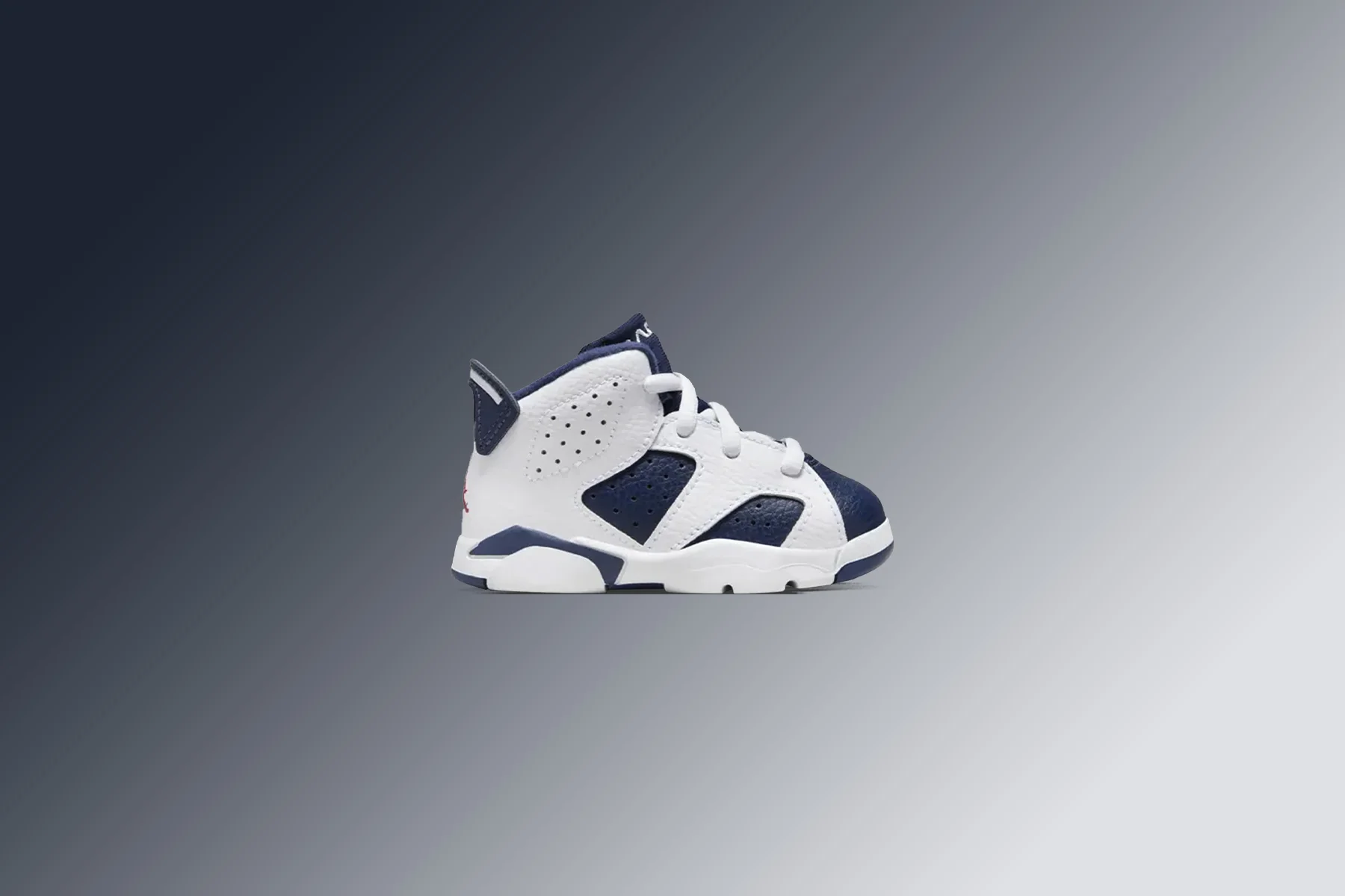 Air Jordan 6 Retro (TD) 'Olympic' - White/Varsity Red/Midnight Navy - Image 2