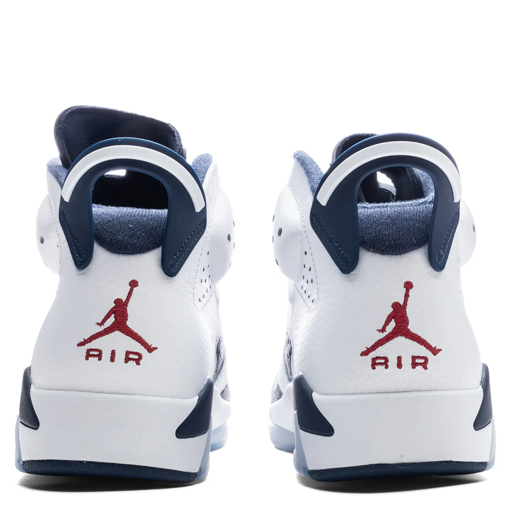Air Jordan 6 Retro 'Olympic' - White/Varsity Red/Midnight Navy - Image 4