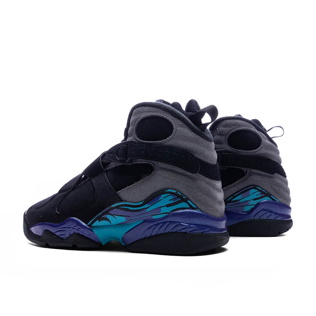 Air Jordan 8 Retro 'Aqua' (GS) - Black/Multi Color - Image 3