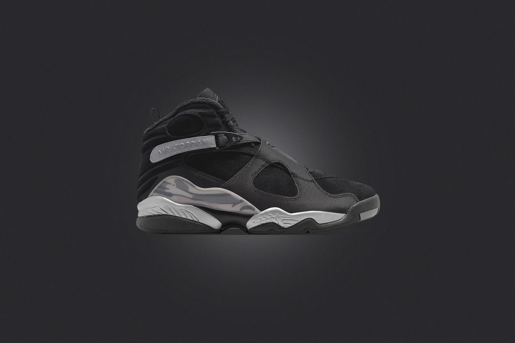 Air Jordan 8 Retro 'Winterized' - Black/Gunsmoke/Metallic Silver - Image 5