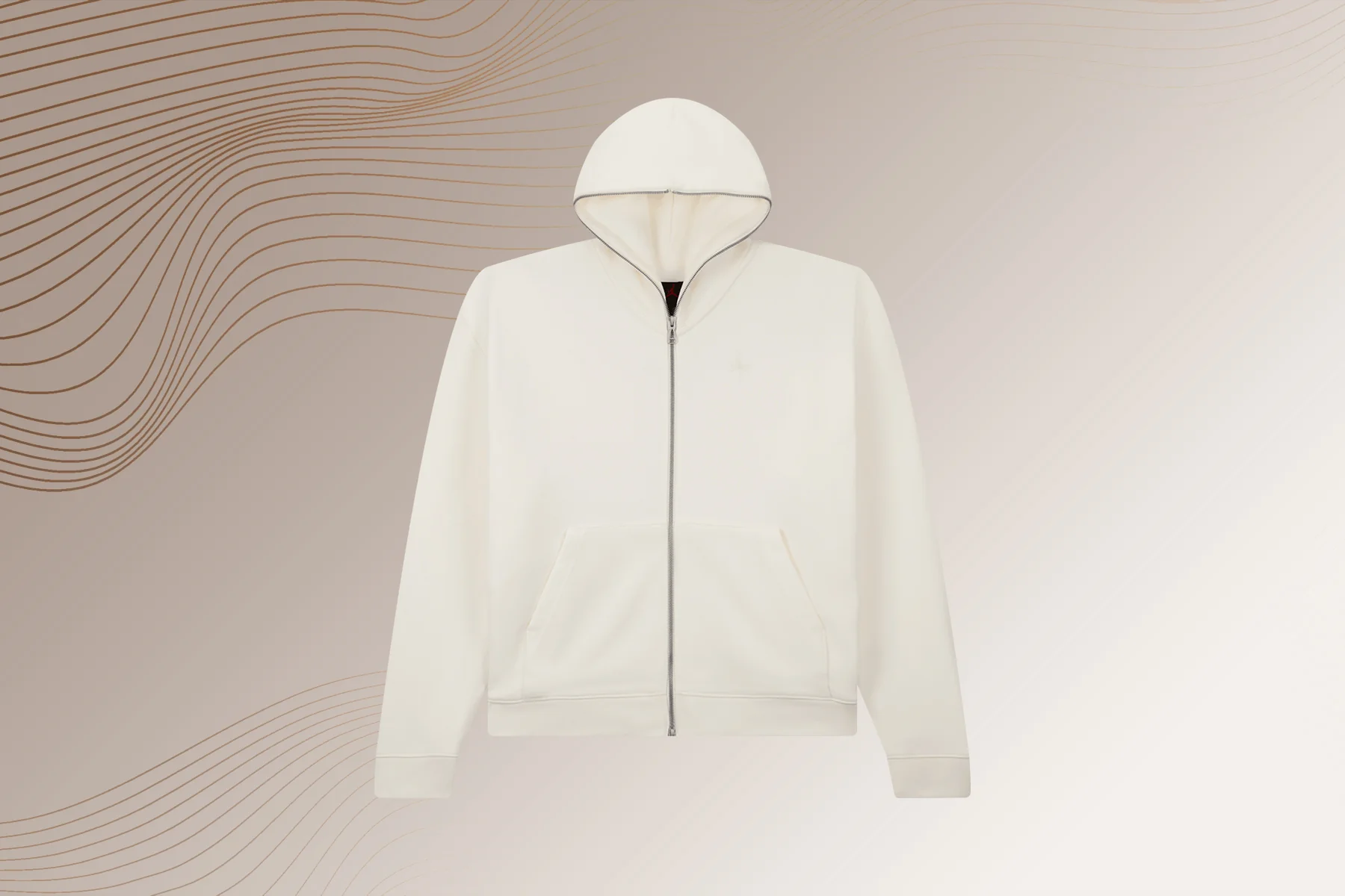 Air Jordan x Travis Scott Men's Full-Zip Hoodie - Baroque Brown - Image 5