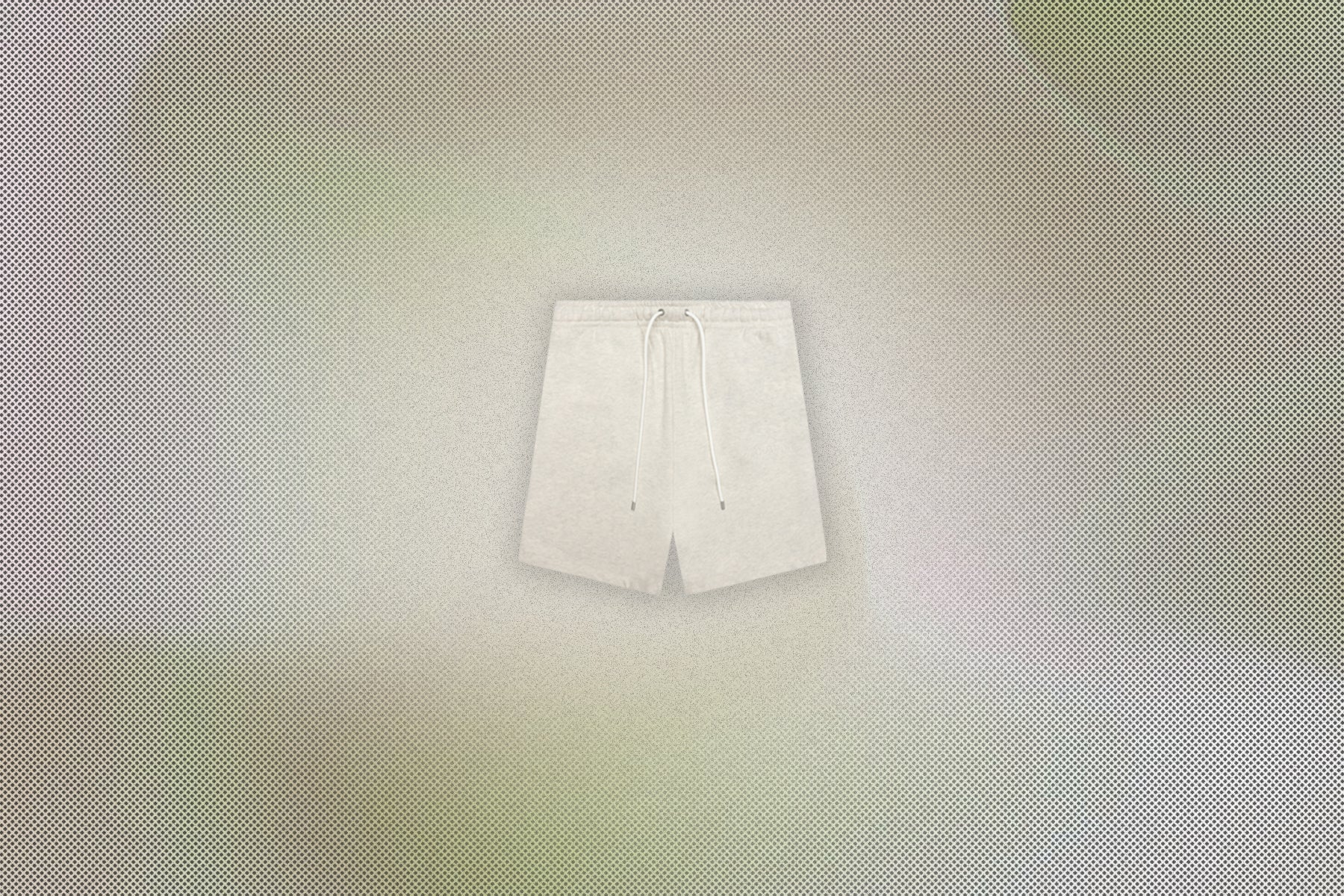 Wordmark Fleece Shorts - Oatmeal/Heather - Image 5