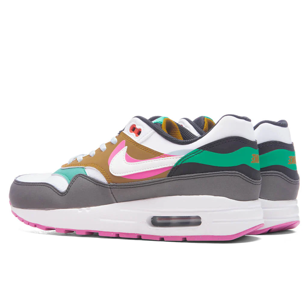 Air Max 1 SE (GS) - Black/White/Playful Pink/Stadium Green - Image 3
