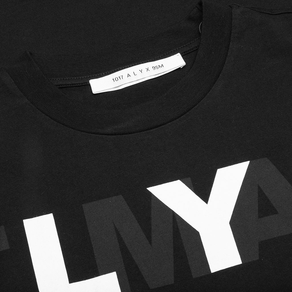 Inverted Logo S/S Tee - Black - Image 3