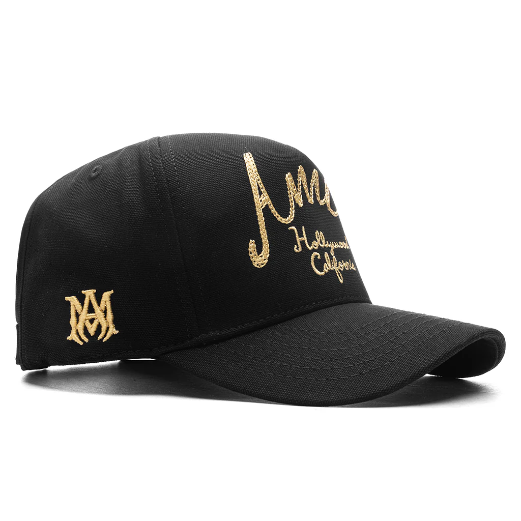 Amiri Hollywood Canvas Hat - Black - Image 3