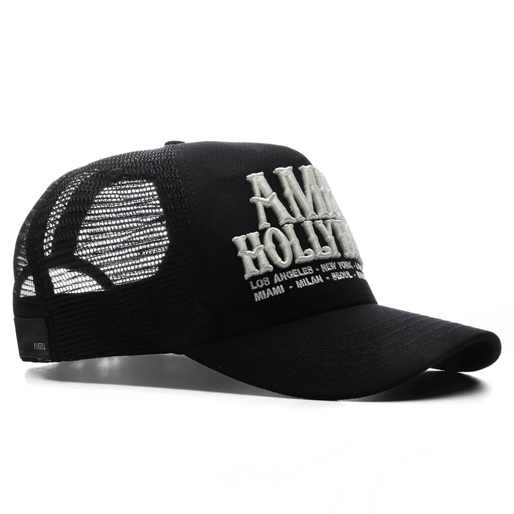 Amiri Hollywood Trucker Hat - Black - Image 2
