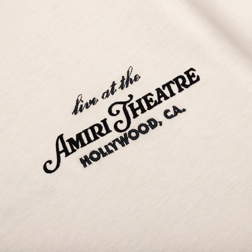 Amiri Theatre Flocked Tee - Alabaster - Image 3