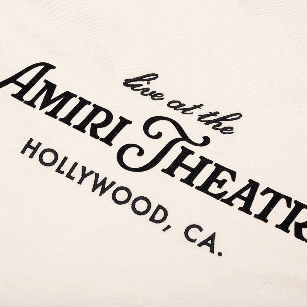 Amiri Theatre Flocked Tee - Alabaster - Image 4