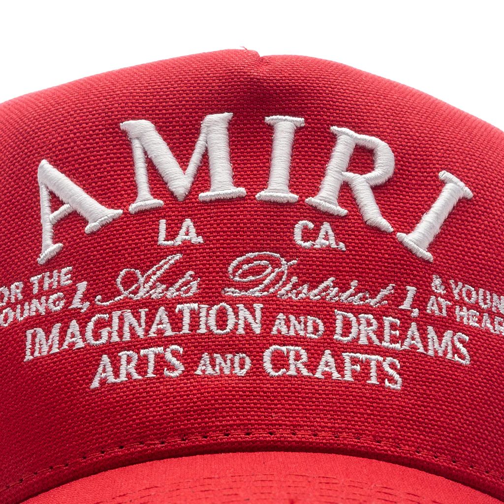 Arts District Trucker Hat - Red - Image 2