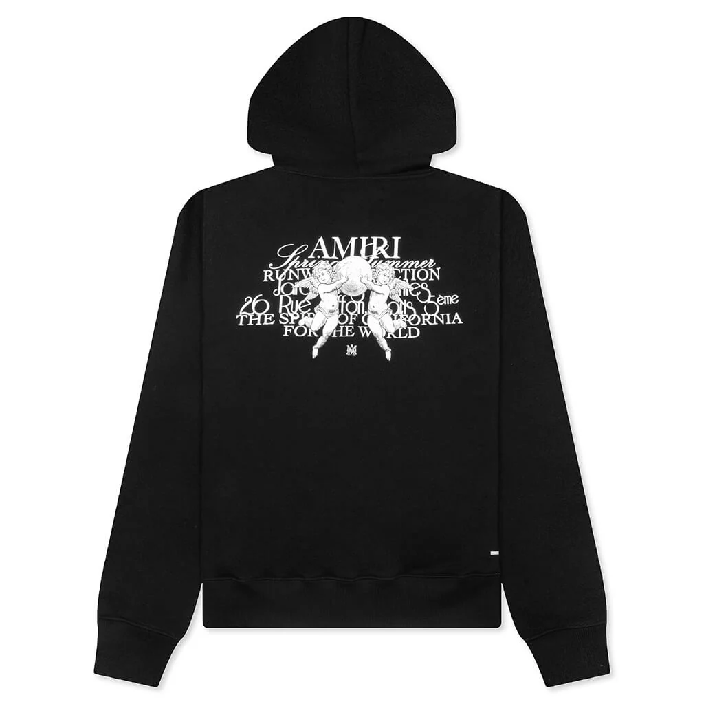 Cherub Text Hoodie - Black - Image 2