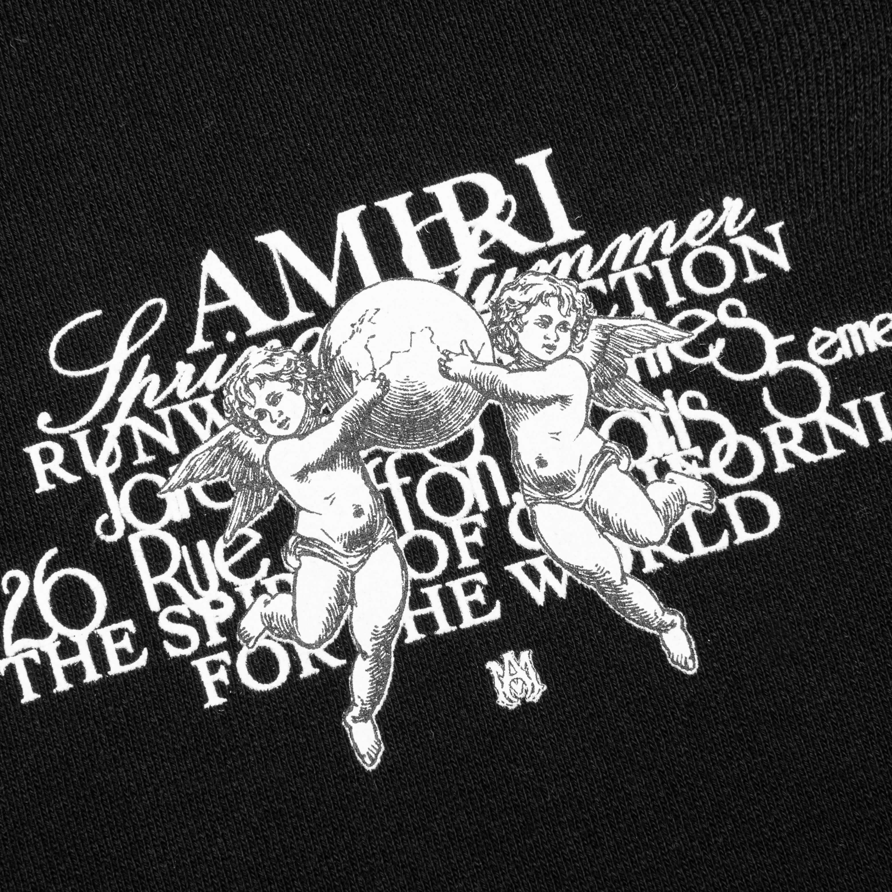 Cherub Text Hoodie - Black - Image 3
