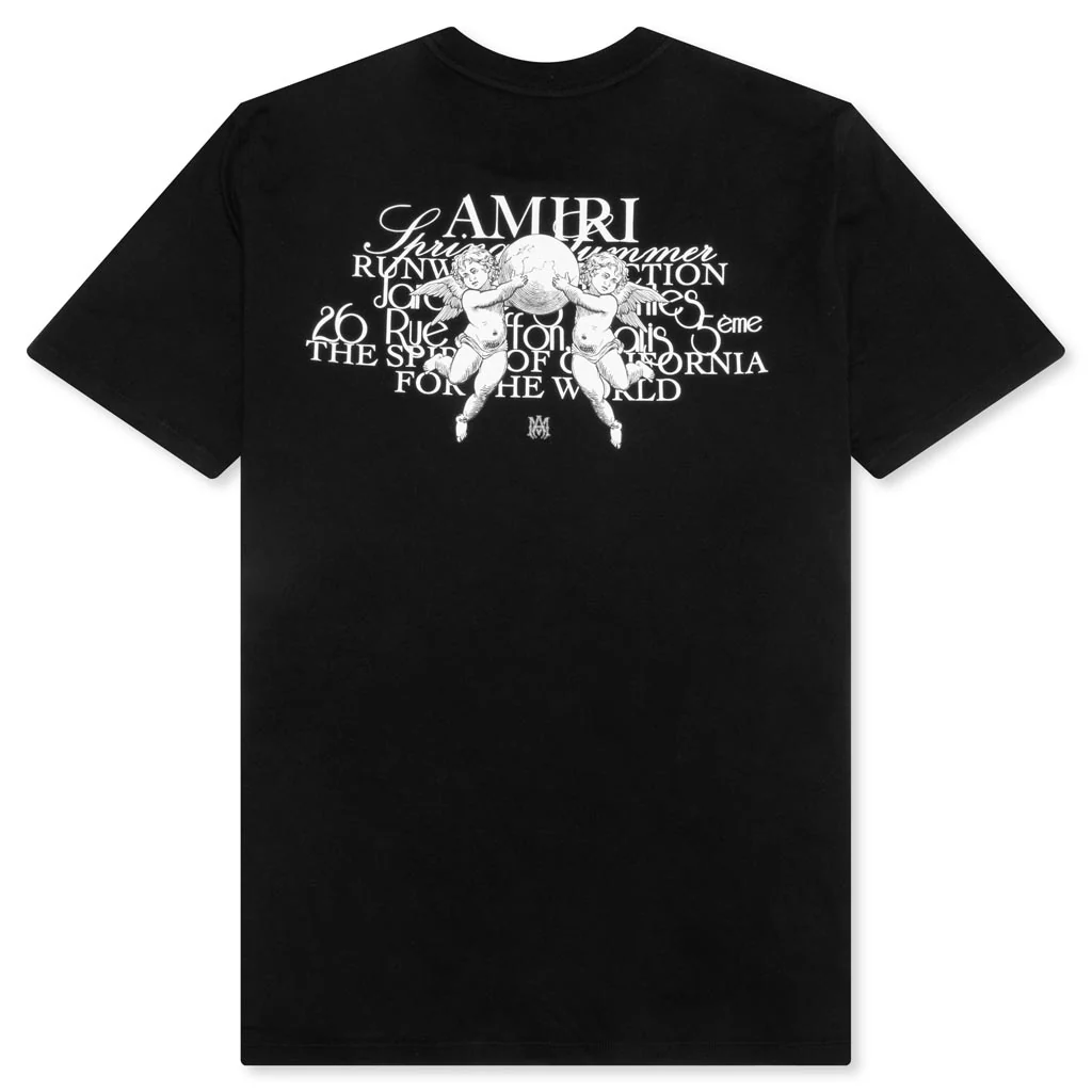 Cherub Text Tee - Black - Image 2