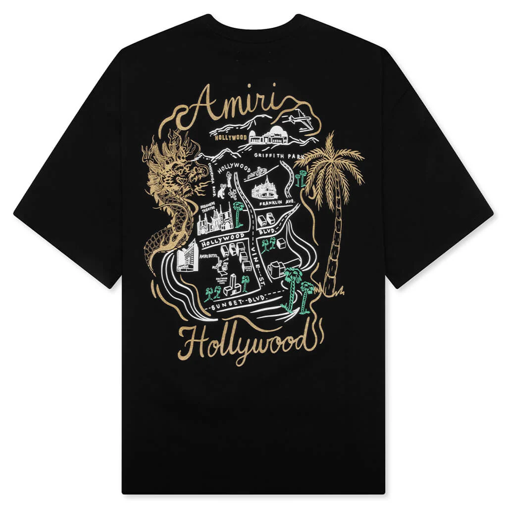 Amiri Hollywood Oversized Tee - Black - Image 2