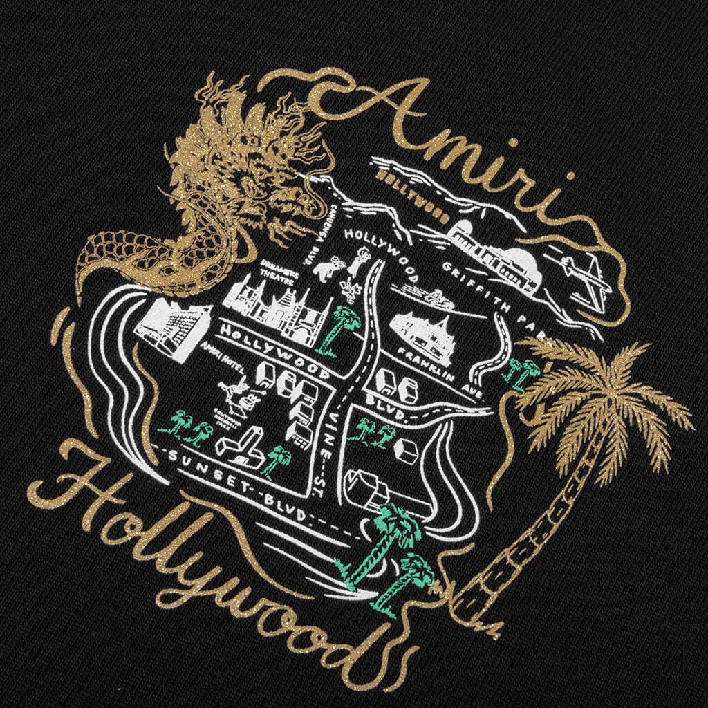 Amiri Hollywood Oversized Tee - Black - Image 3
