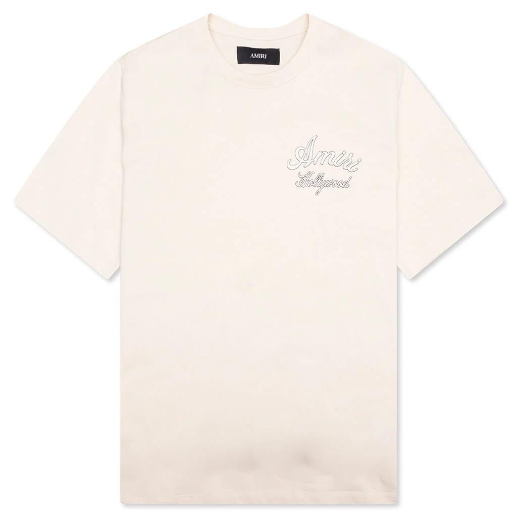 Amiri Hollywood Tee - Alabaster