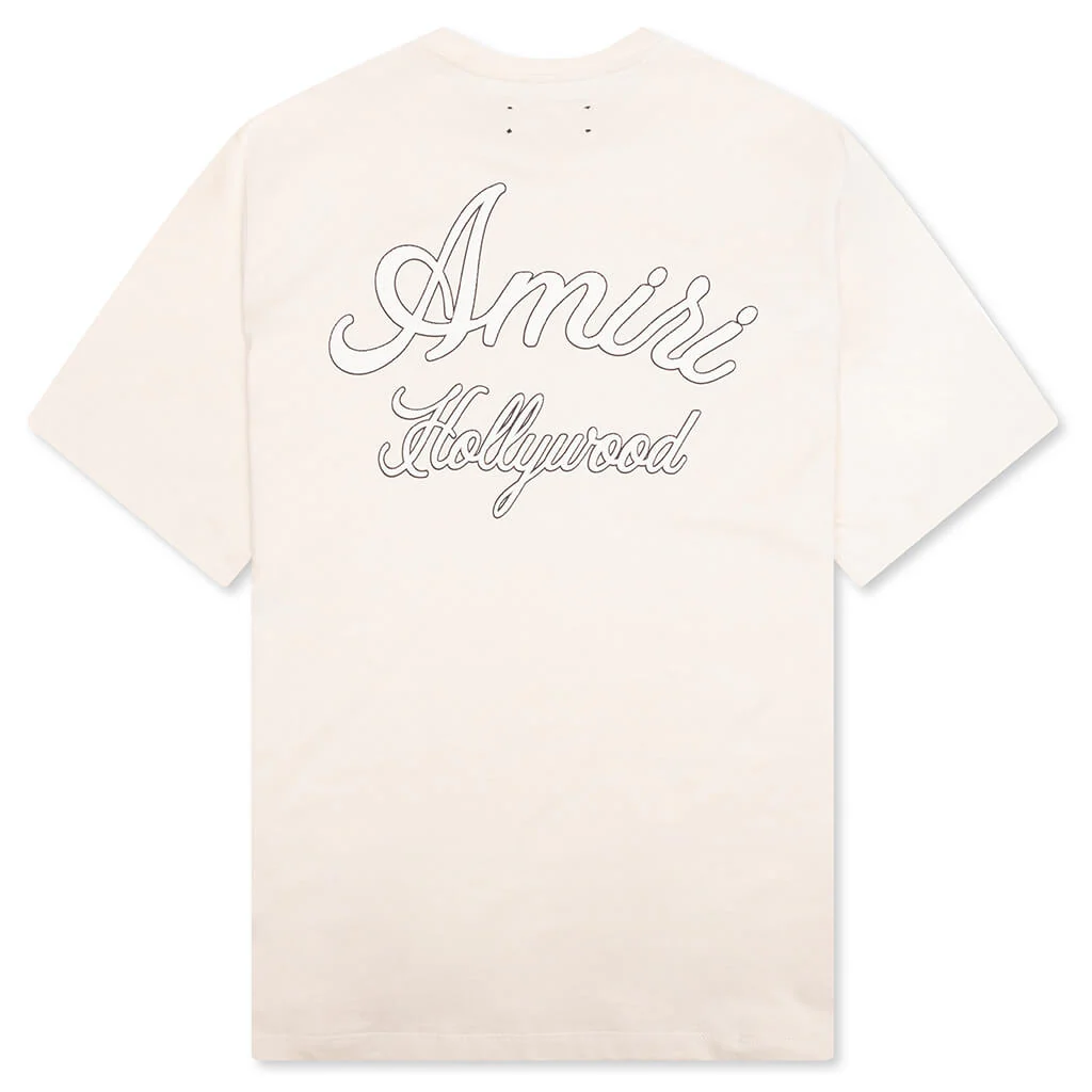 Amiri Hollywood Tee - Alabaster - Image 2
