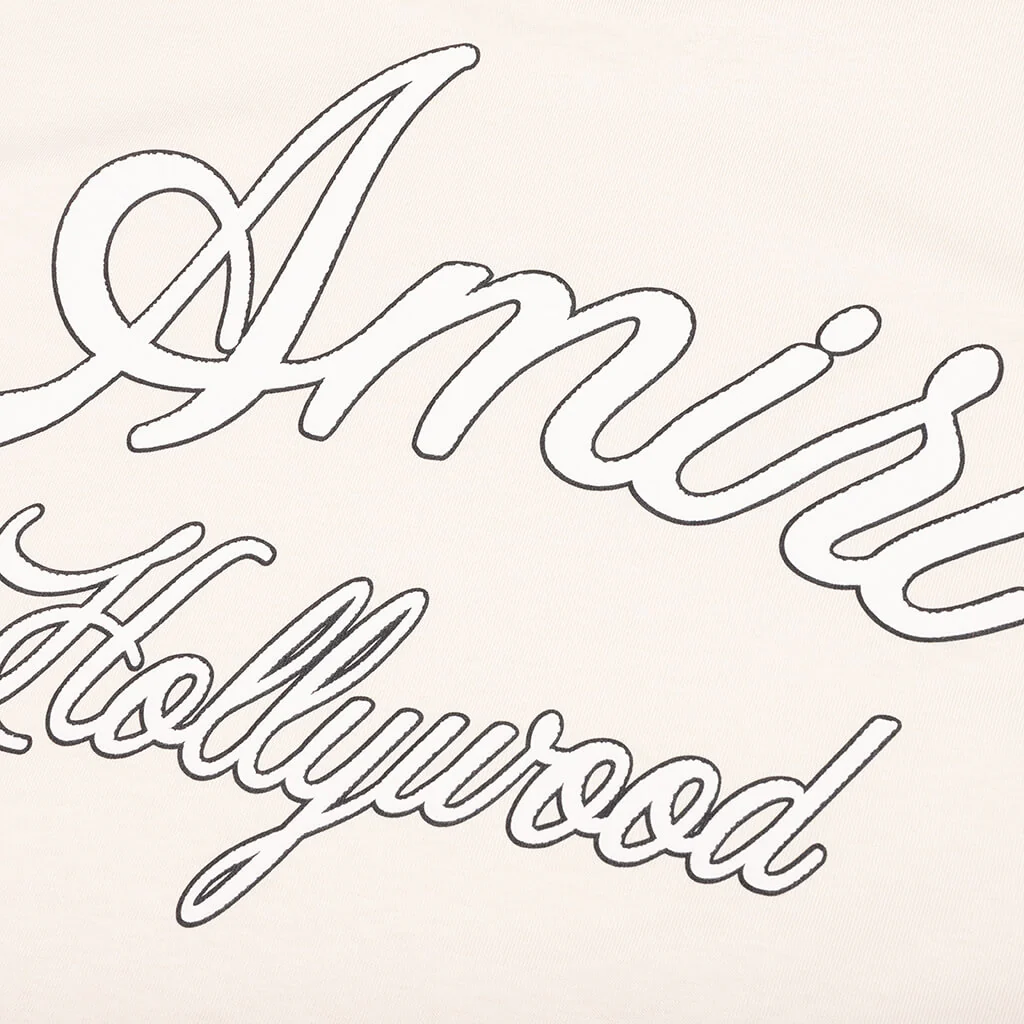Amiri Hollywood Tee - Alabaster - Image 4