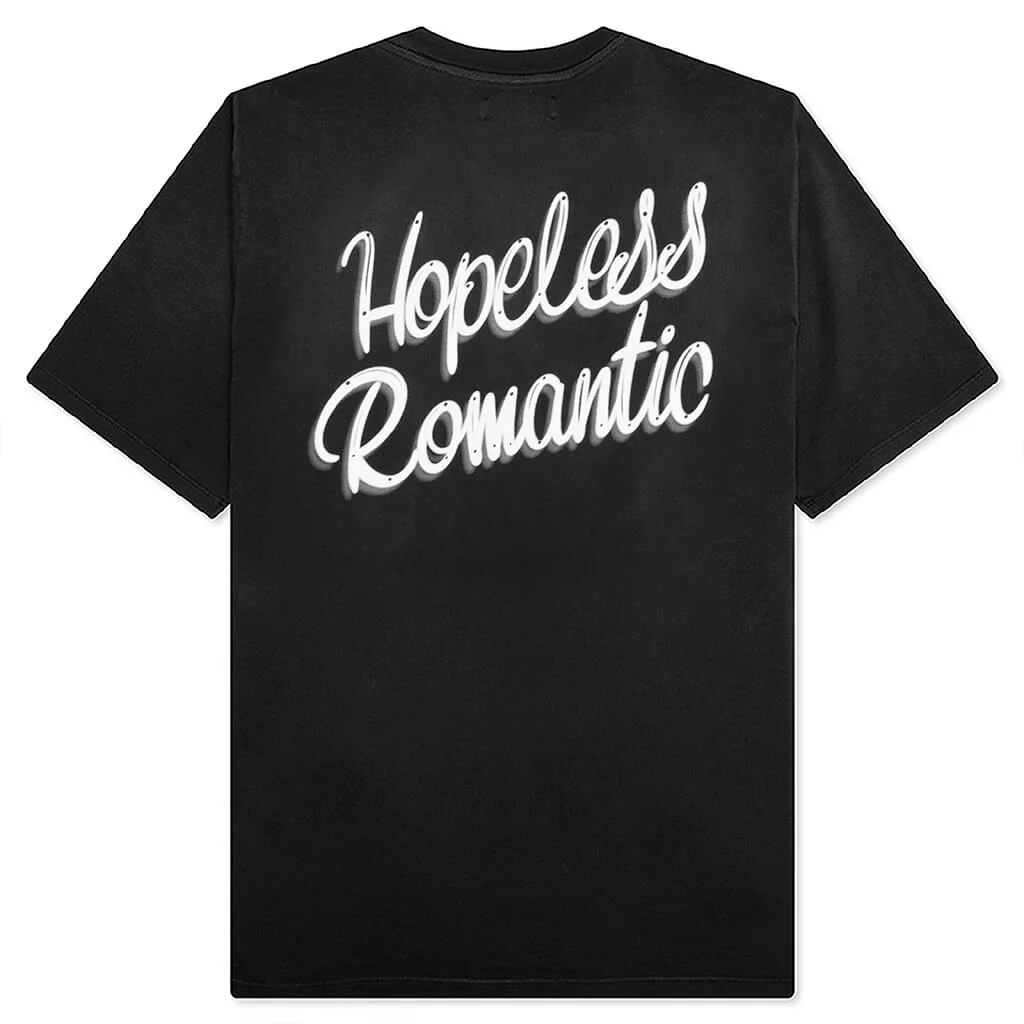 Hopeless Romantic Oversized Tee - Black - Image 2
