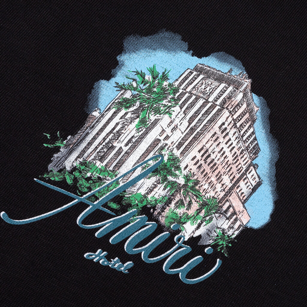 Amiri Hotel Oversized Tee - Black - Image 3