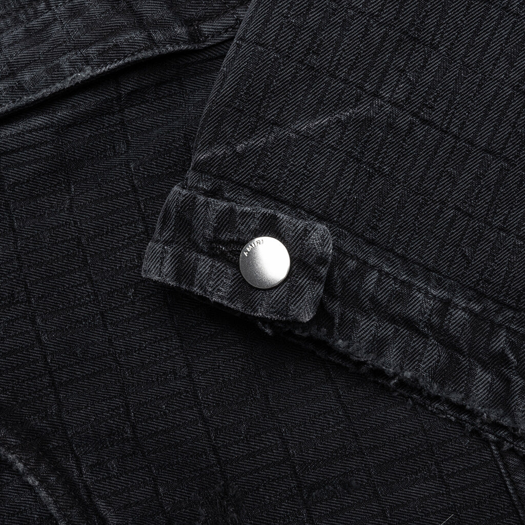Jacquard Carpenter Jean - Faded Black - Image 4