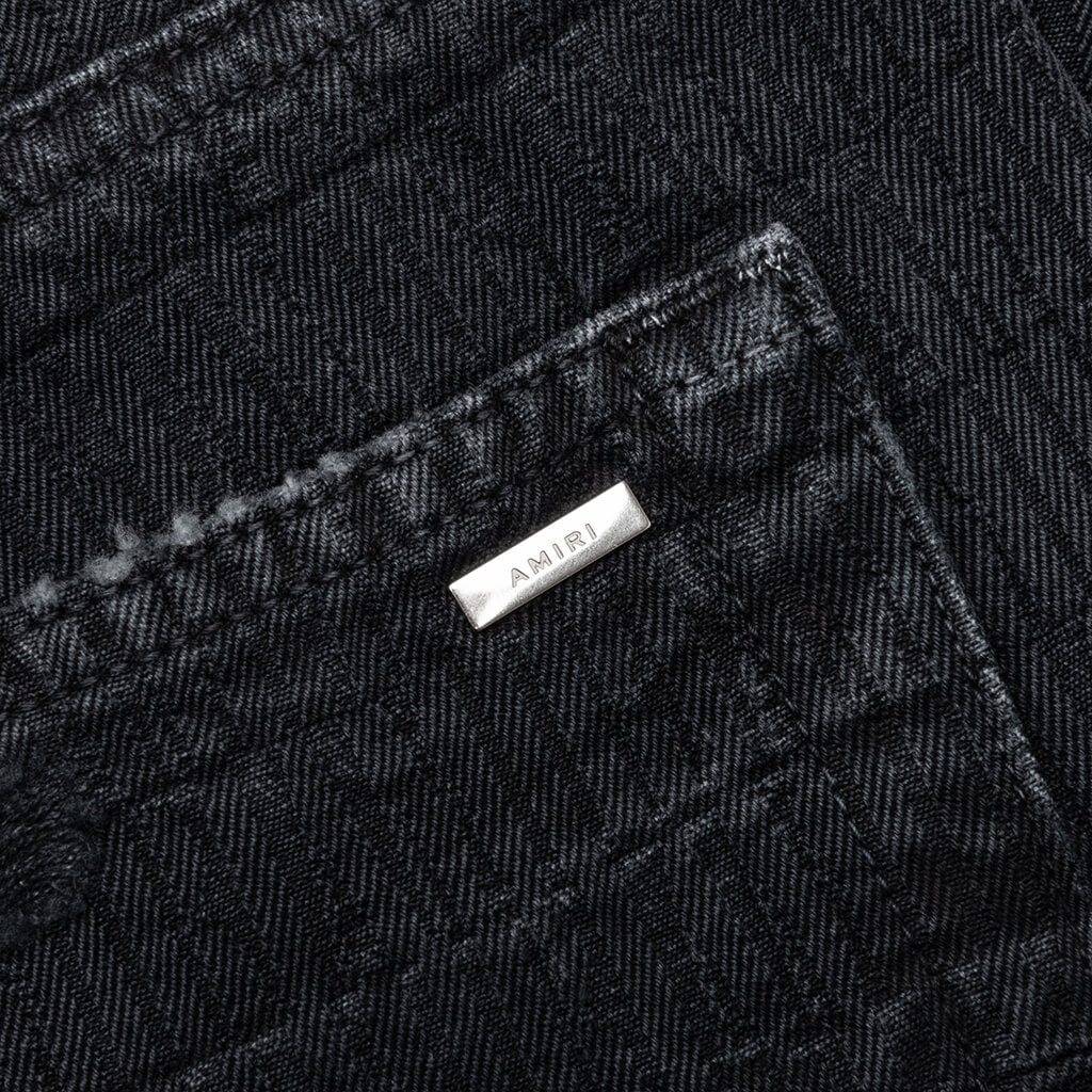 Jacquard Carpenter Jean - Faded Black - Image 5