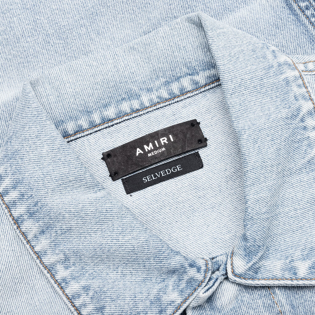 Japanese Selvedge Trucker Jacket - Perfect Indigo - Image 3