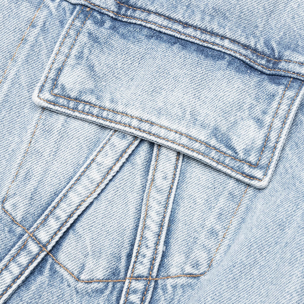 Japanese Selvedge Trucker Jacket - Perfect Indigo - Image 5