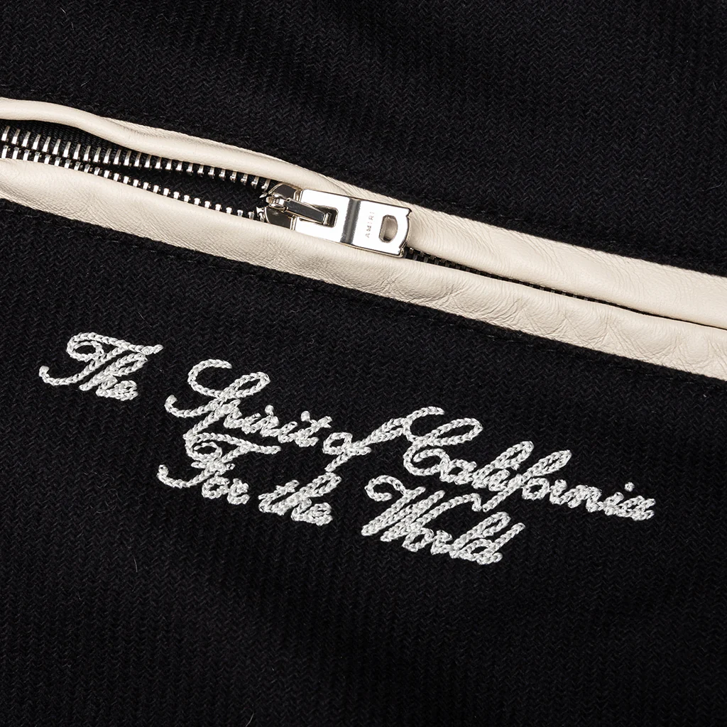 MA Angel Varsity Jacket - Black - Image 3
