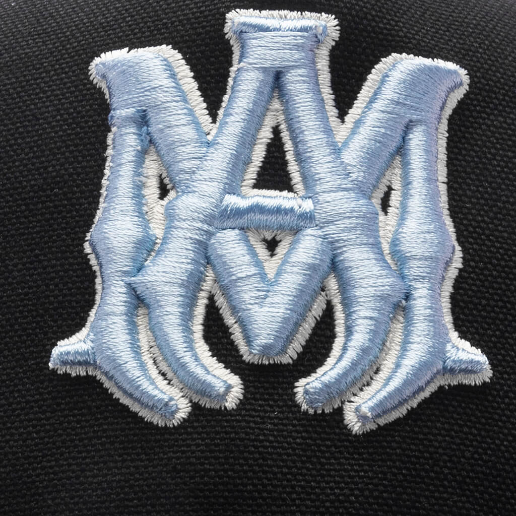 MA Outline Canvas Hat - Black/Blue - Image 4
