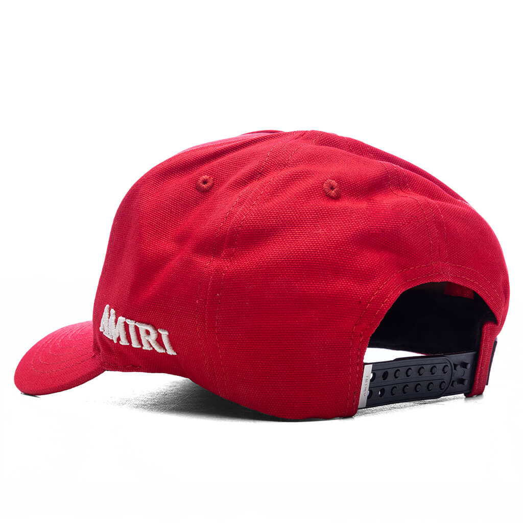 MA Outline Canvas Hat - Varsity Red - Image 3