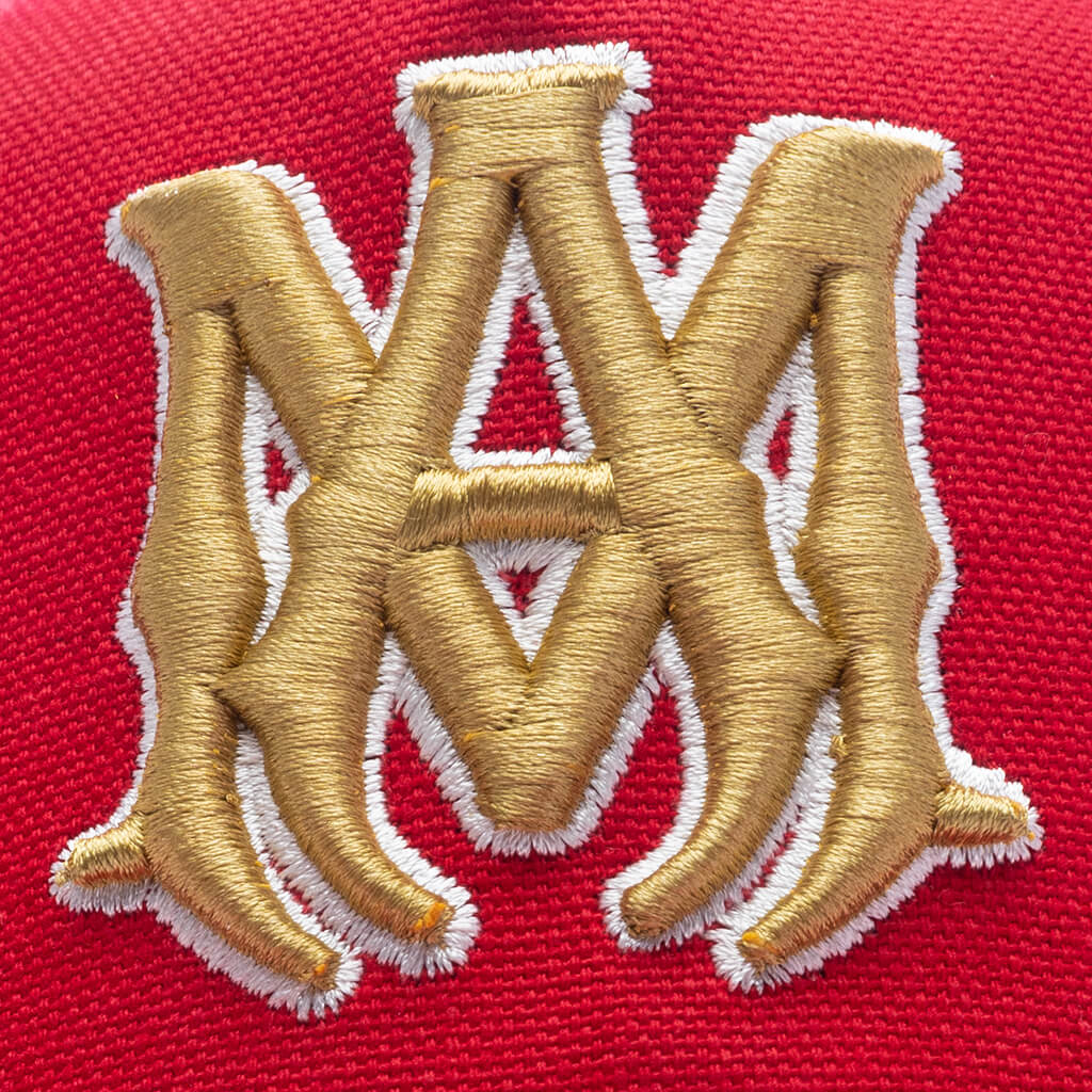 MA Outline Canvas Hat - Varsity Red - Image 4