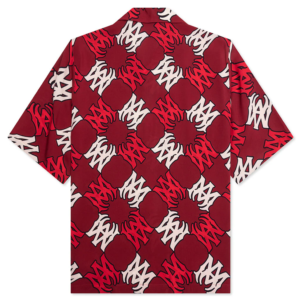 MA Quad Bowling Shirt - Deep Red - Image 2