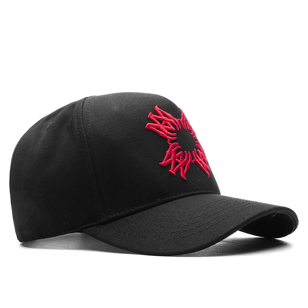 MA Quad Canvas Hat - Black/Red - Image 3